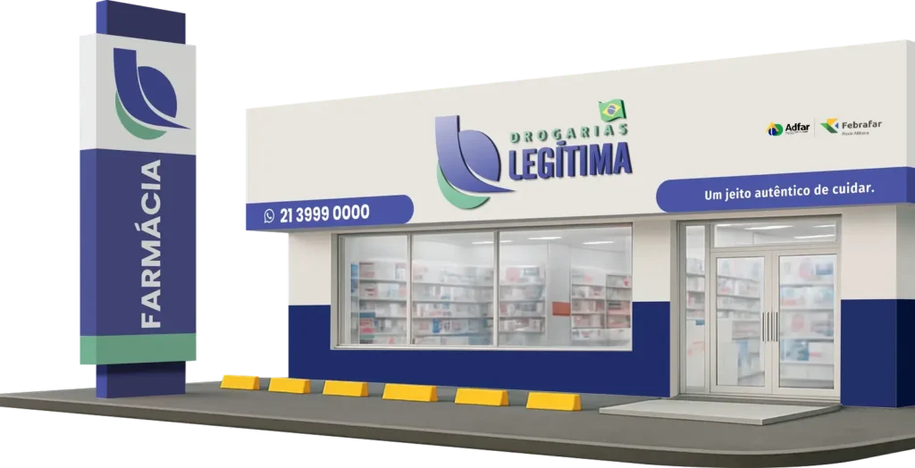 Legítima – Letreiro – Fachada – Drogaria
